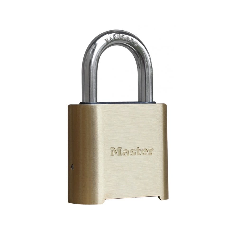 Master Lock 2 In. Wide Brass Resettable Combination Padlock - Flockneti