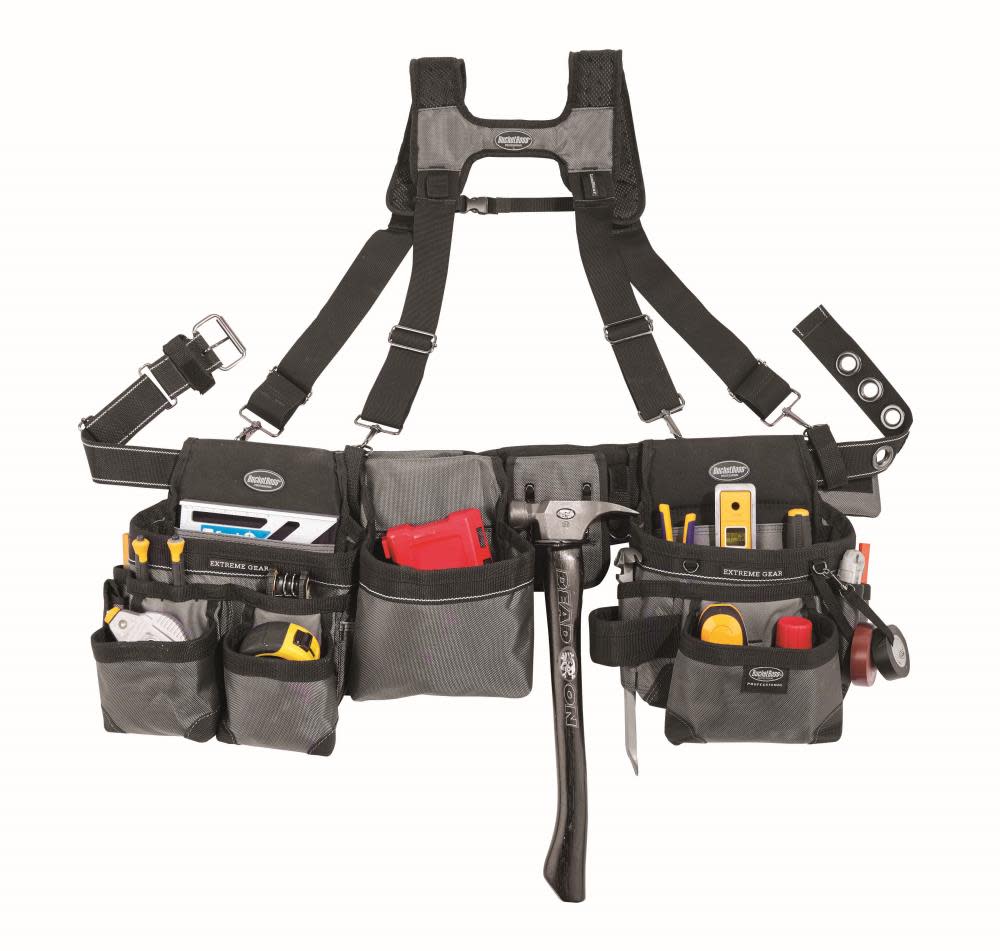 Bucket Boss Mullet BusterTool Belt with Suspenders - Flockneti
