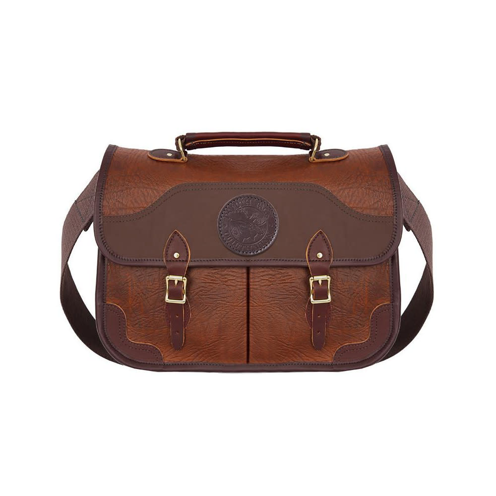 Duluth Pack 15 Liter Capacity Brown Trim Bison Leather Executive Briefcase - Flockneti