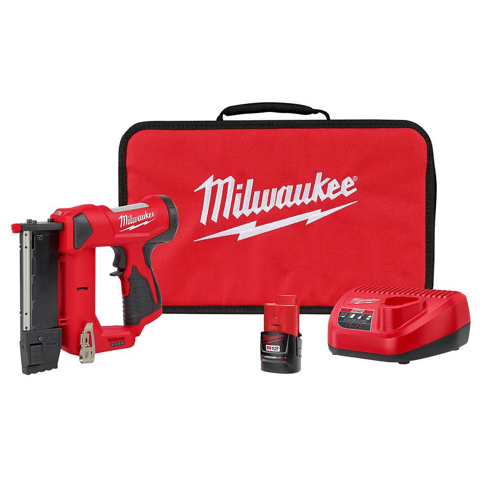 Milwaukee M12 23 Gauge Pin Nailer Kit - Flockneti