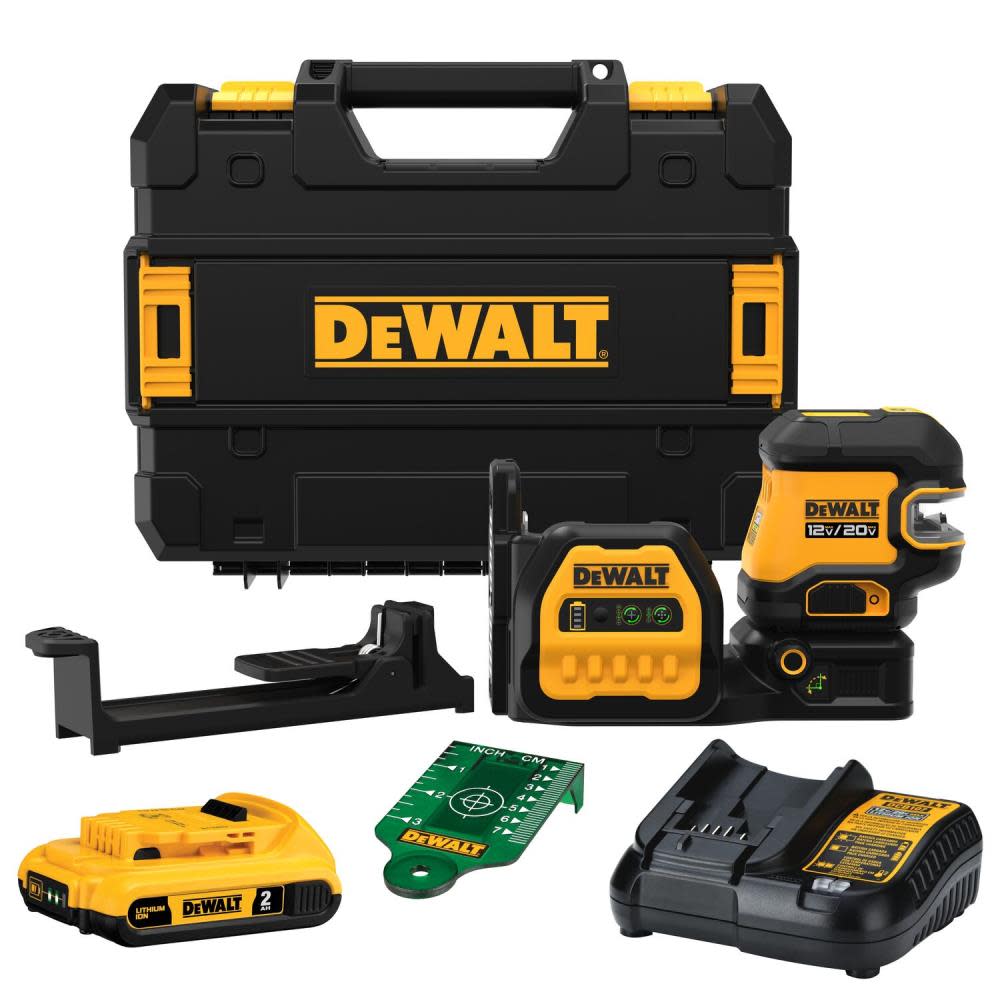 DEWALT 20V MAX 5 Spot Green Line Laser Cordless Kit - Flockneti