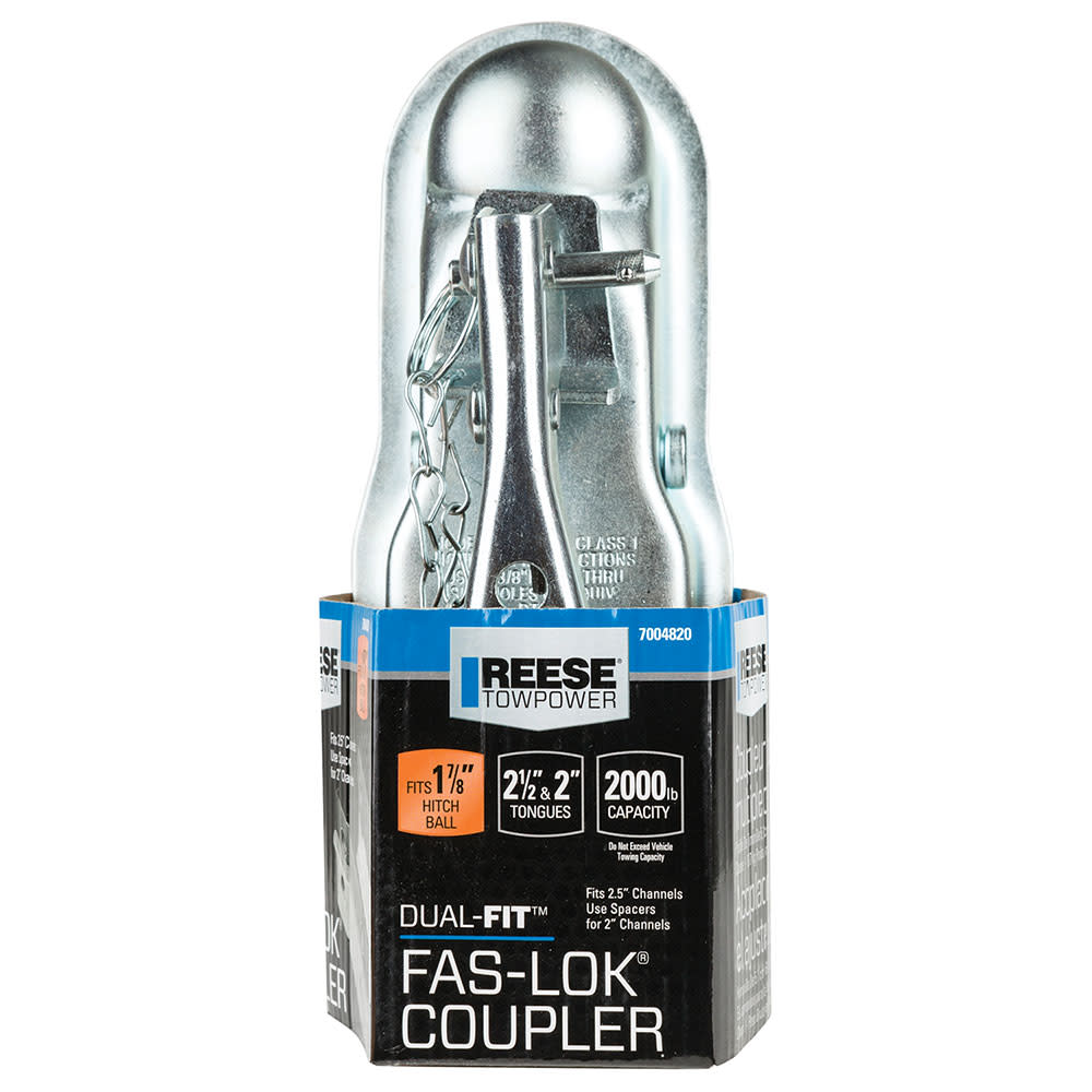 Reese Dual Fit Fas Lok 1 7/8″ 2000lbs Class I Straight Coupler - Flockneti