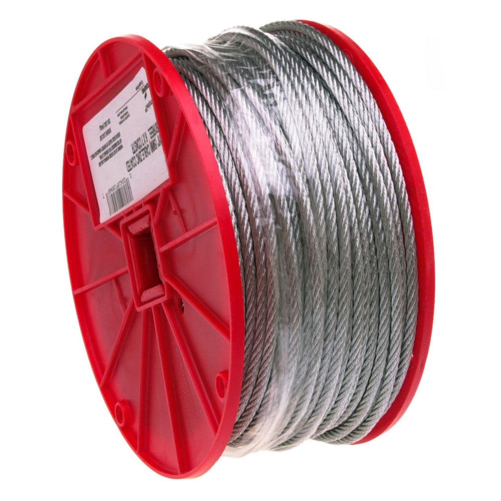 Campbell 1/4″ 7 x 19 Cable Galvanized Wire 250 Feet Per Reel - Flockneti
