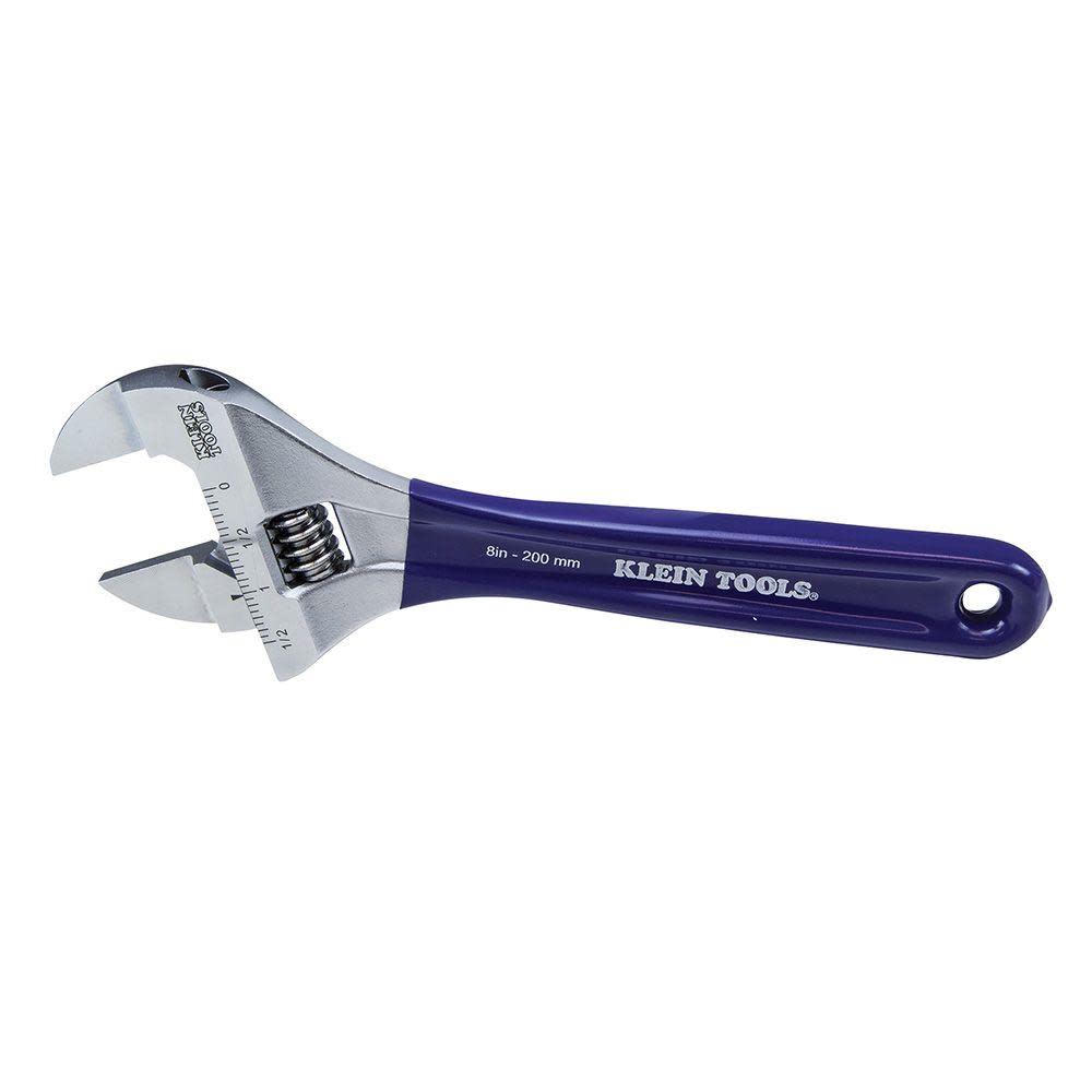 Klein Tools Slim-Jaw Adjustable Wrench 8″ - Flockneti