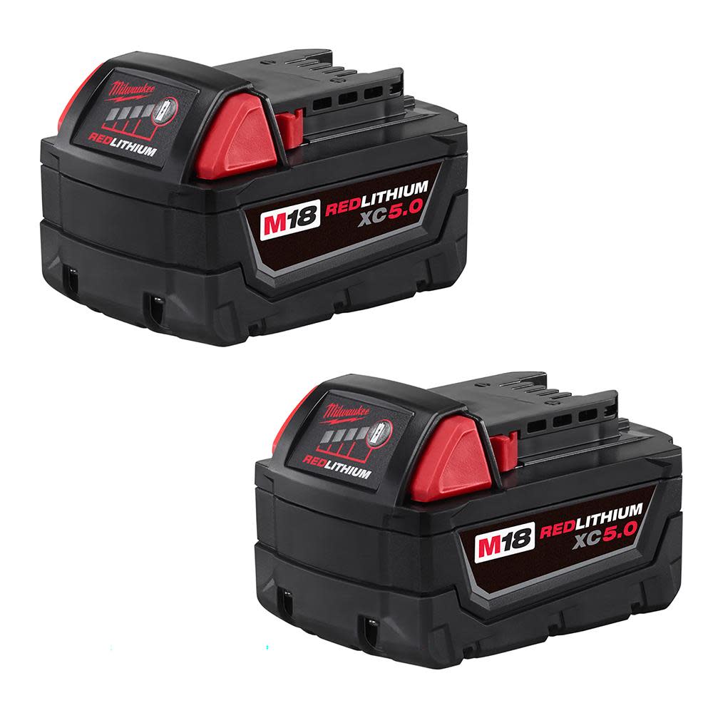Milwaukee M18 REDLITHIUM XC 5.0Ah Battery 2Pk - Flockneti