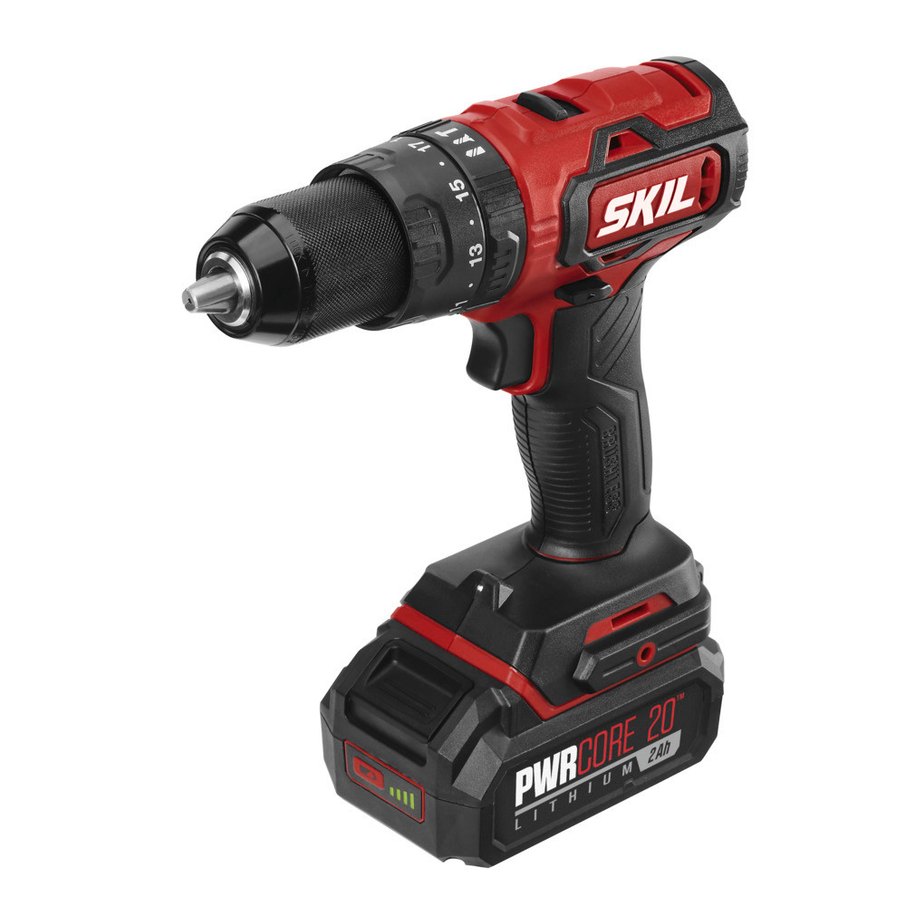 SKIL PWRCore 20 Brushless 20V 1/2” Hammer Drill Kit PWRJUMP Charger - Flockneti