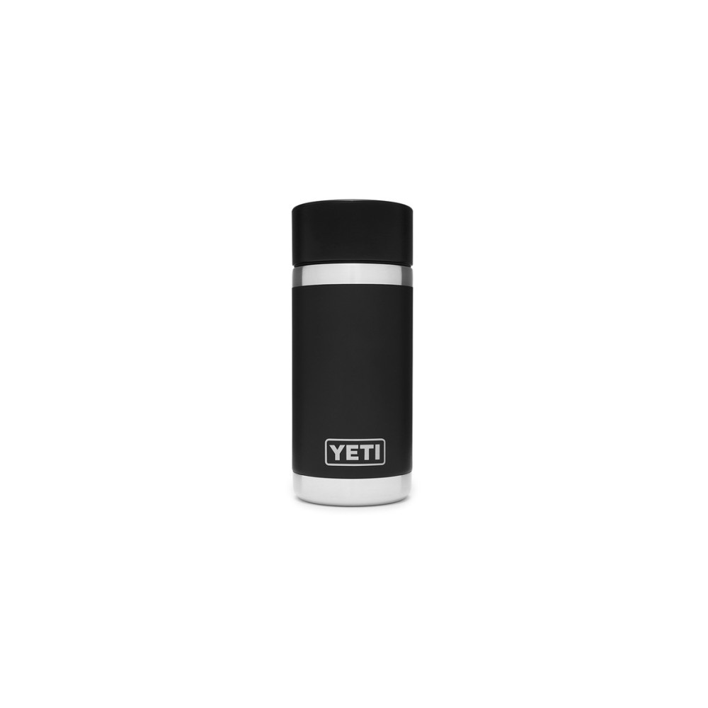 Yeti Black Rambler 12oz Bottle with Hotshot Cap - Flockneti