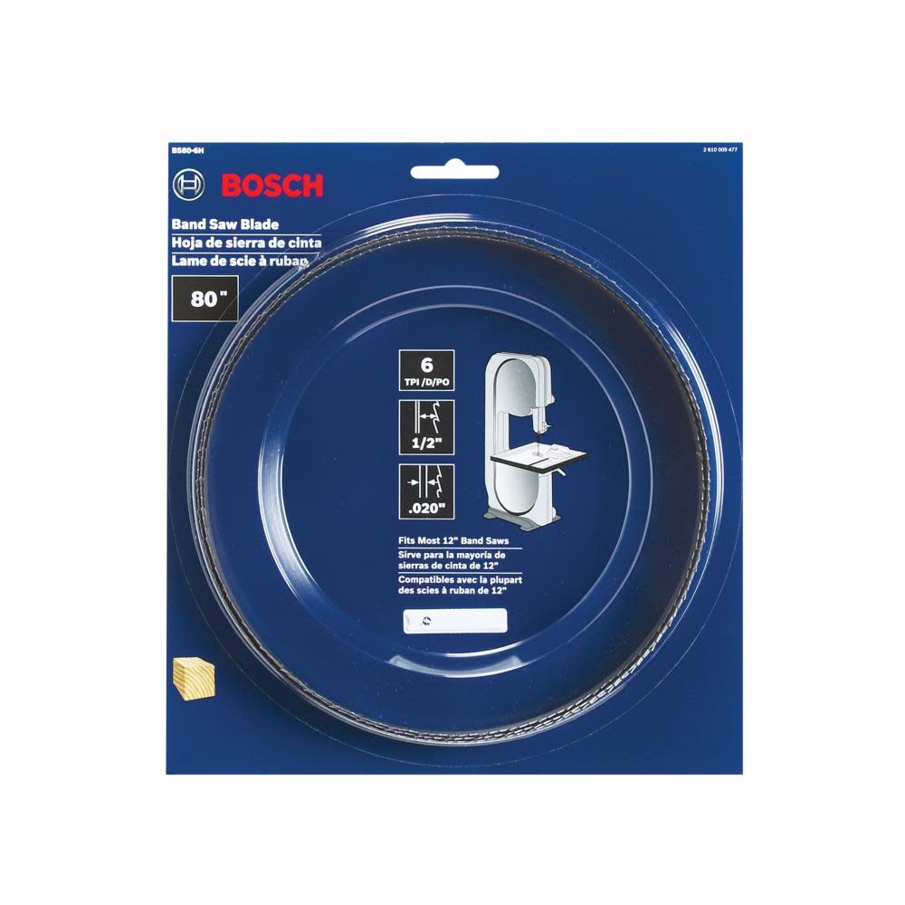 Bosch 80 In. 6 TPI Heavy Duty Stationary Band Saw Blade - Flockneti