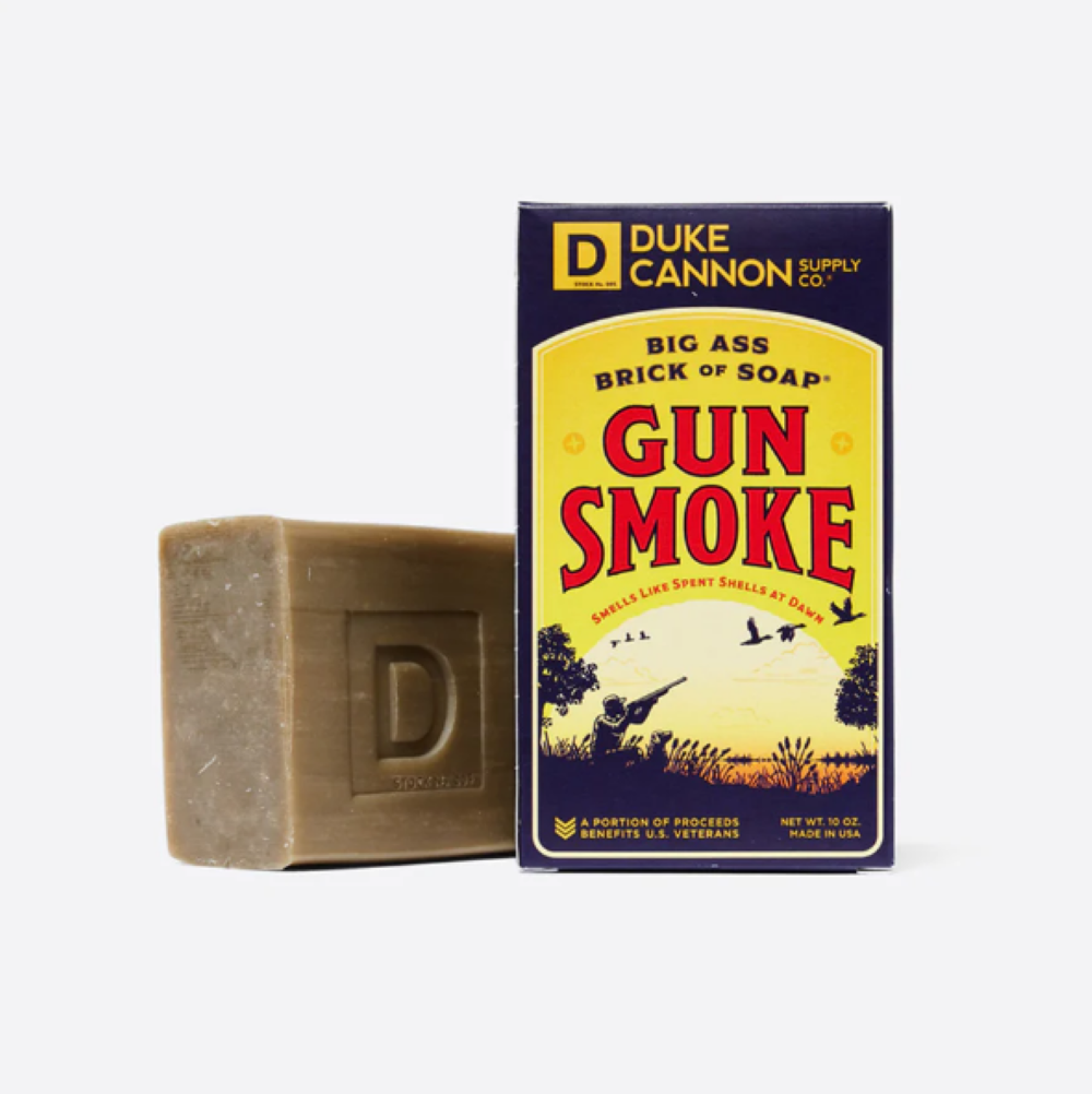 Duke Cannon 10oz BRICK OF SOAP Gun Smoke - Flockneti