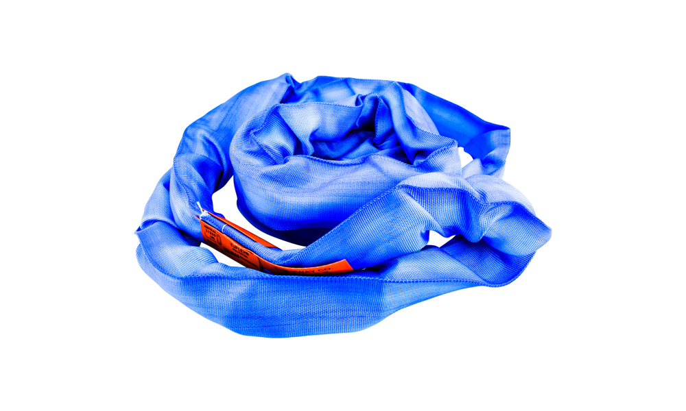 Lift-All 8 Ft. Blue Endless Tuflex Poly Roundsling - Flockneti