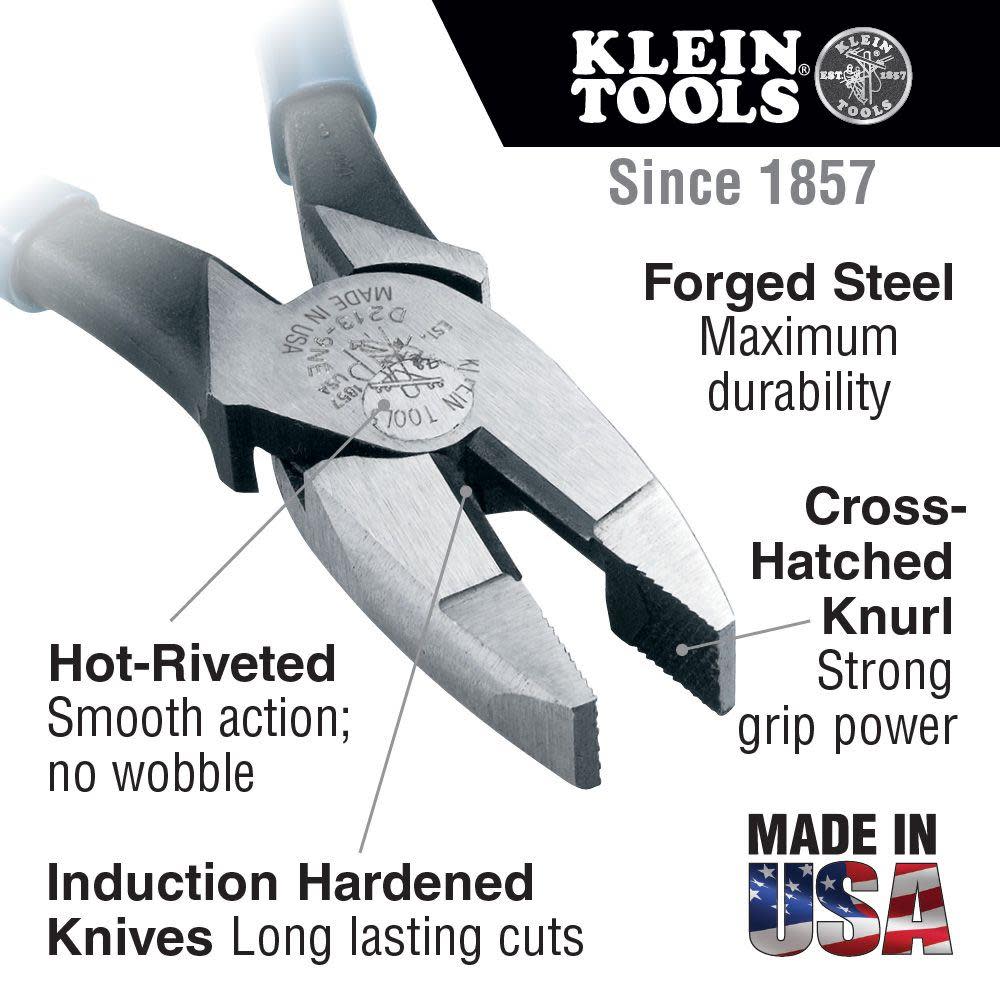 Klein Tools High Lev. Pliers Side Cut Sq 9″ - Flockneti