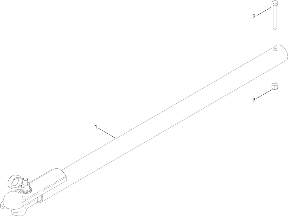 Toro 50 In. Forged Tow Pole Hitch - Flockneti