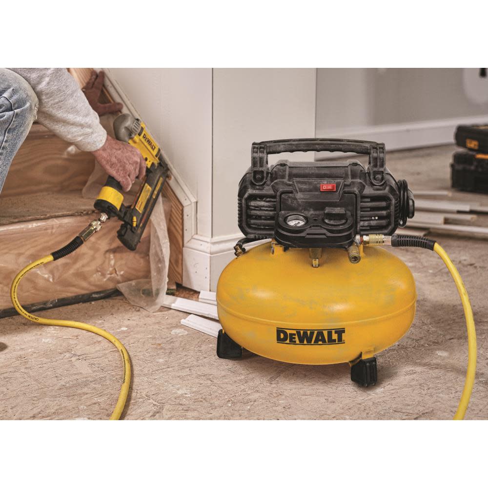 DEWALT 6 gal Pancake Compressor/ 2 In. Brad Nailer Combo Kit - Flockneti
