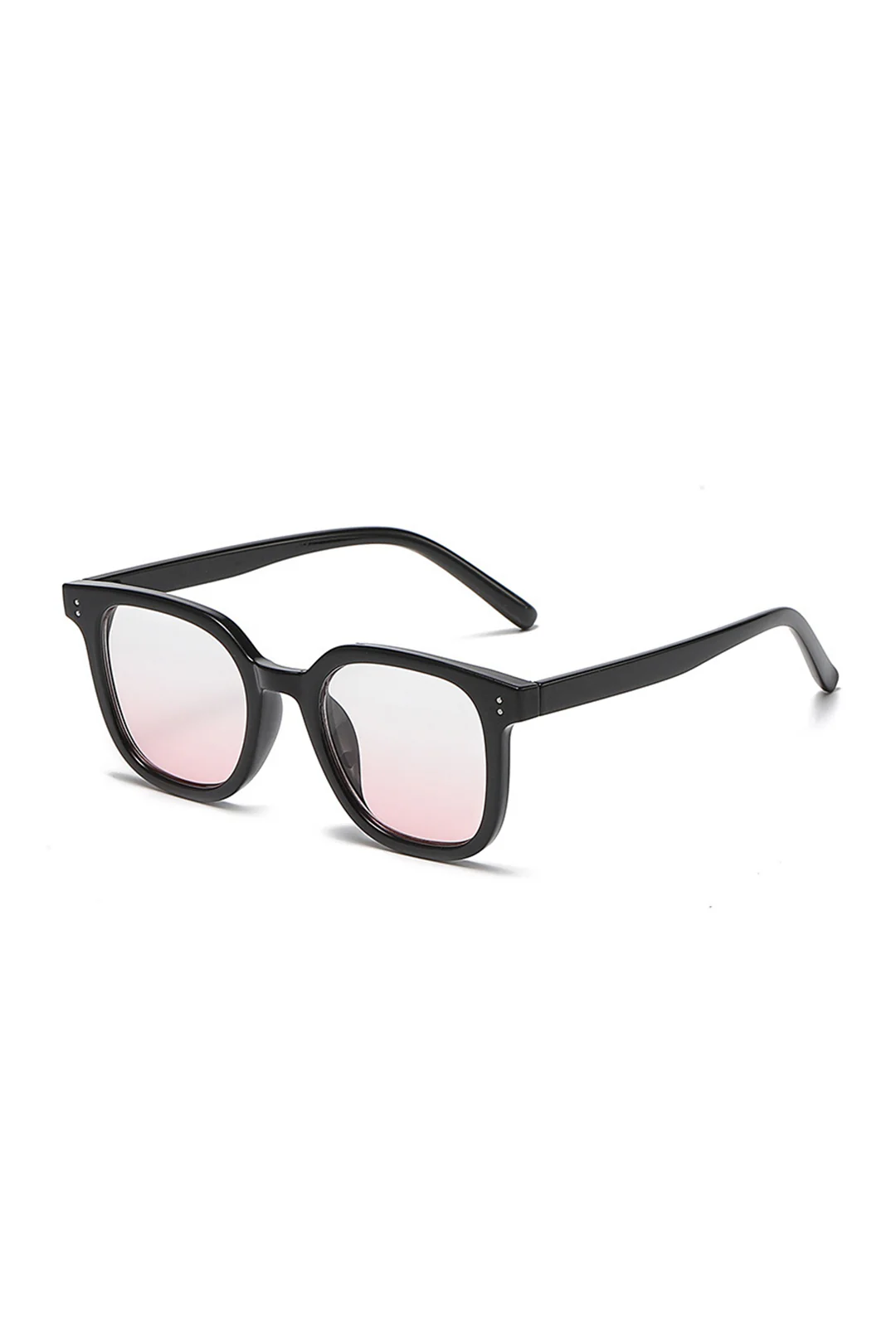 Gradient Blusher Black Frame Sunglass - Flockneti