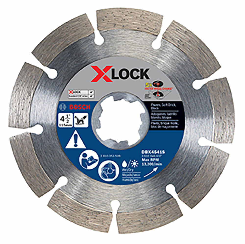 Bosch 4-1/2 In. X-LOCK Segmented Rim Diamond Blade - Flockneti