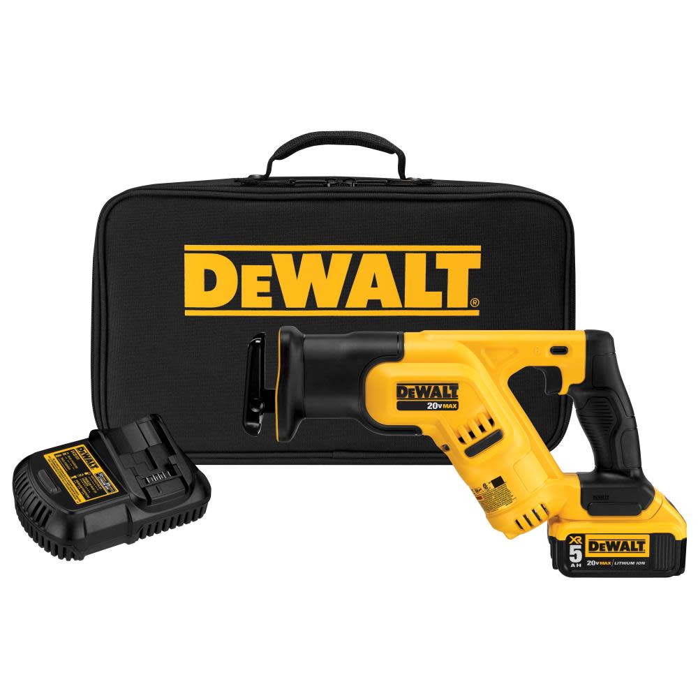 DEWALT 20 V MAX Compact Reciprocating Saw Kit (5.0Ah) - Flockneti