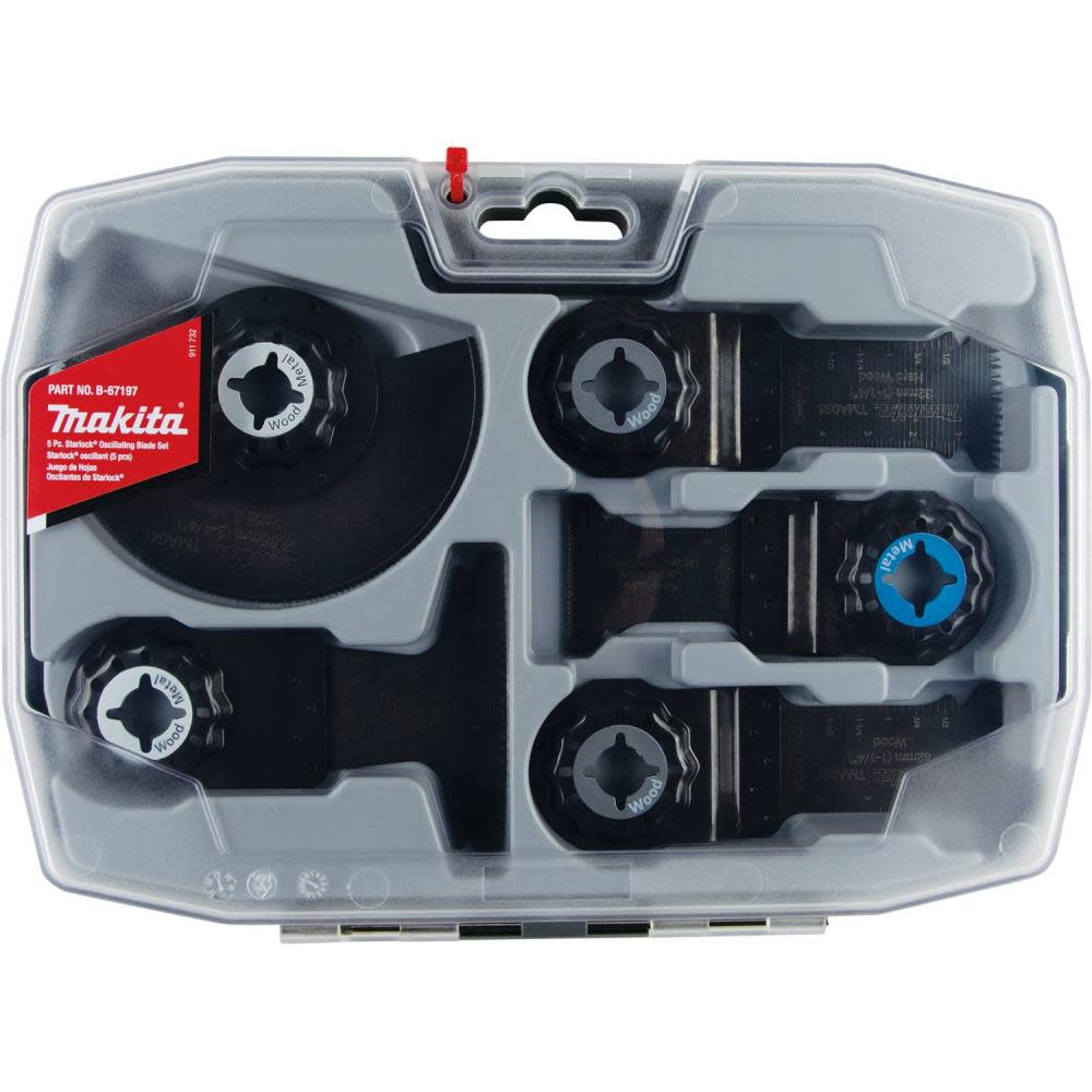 Makita 5 Pc Starlock Oscillating Blade Set - Flockneti