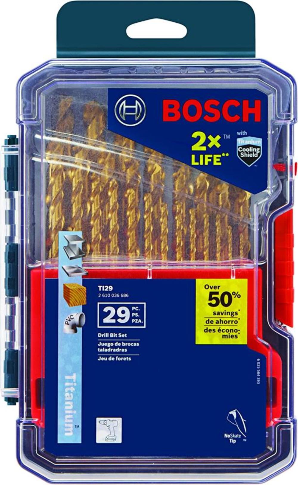 Bosch Titanium Metal Drill Bit Set 29pc - Flockneti