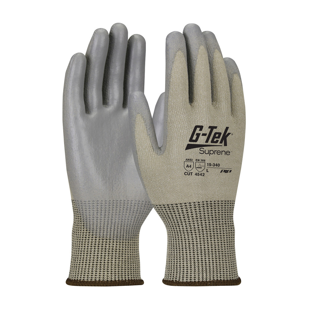 Protective Industrial Products Gloves Tan G-Tek Suprene Seamless Knit Blended 2X - Flockneti