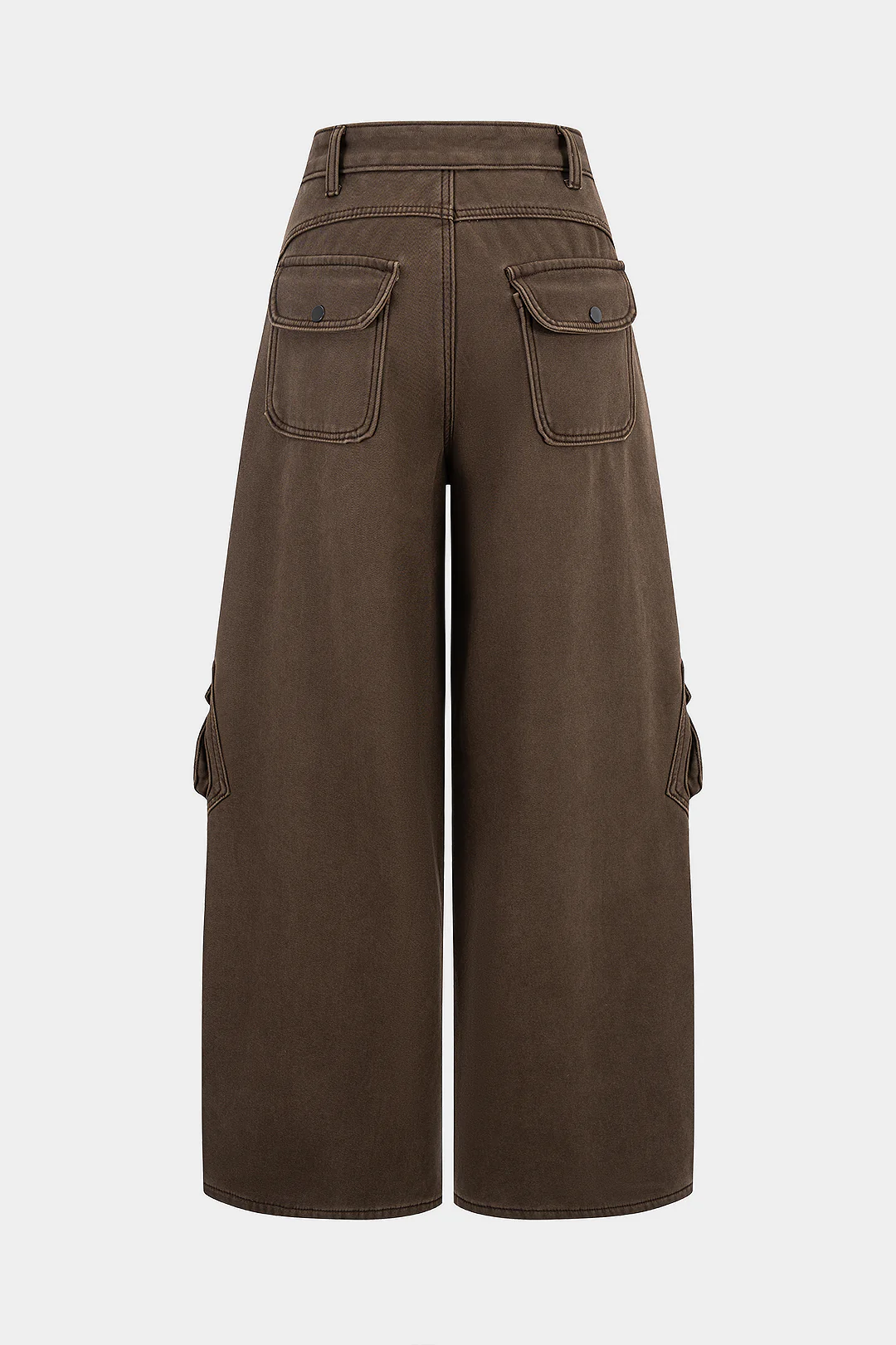 Denim Pocket High Waist Jeans - Flockneti
