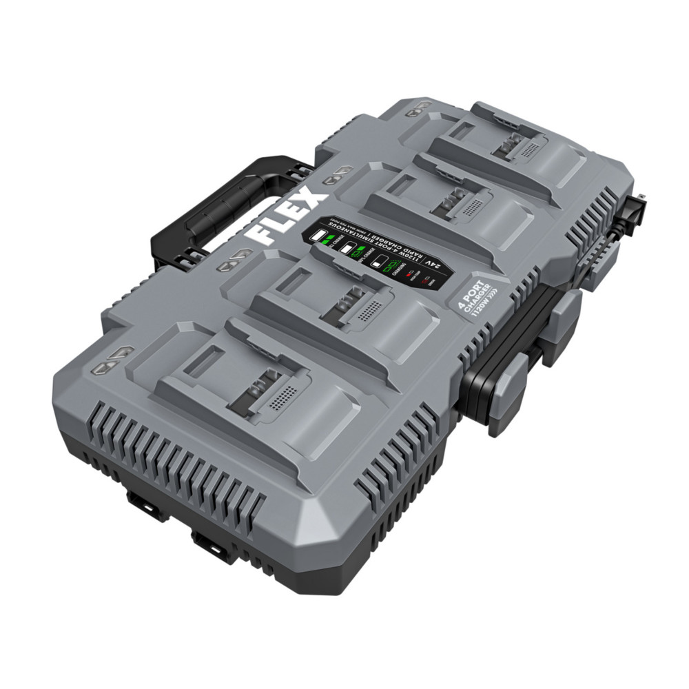 FLEX STACK PACK 24V Rapid Battery Charger 4 Port - Flockneti