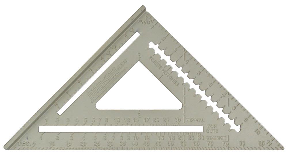 Johnson Level 12 In. Aluminum Rafter Angle Square - Flockneti