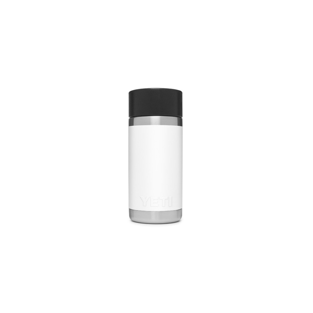 Yeti Rambler 12oz Bottle White with Hotshot Cap - Flockneti
