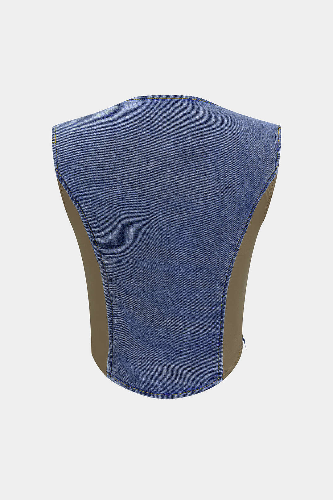 Denim Bustier Patchwork Top - Flockneti