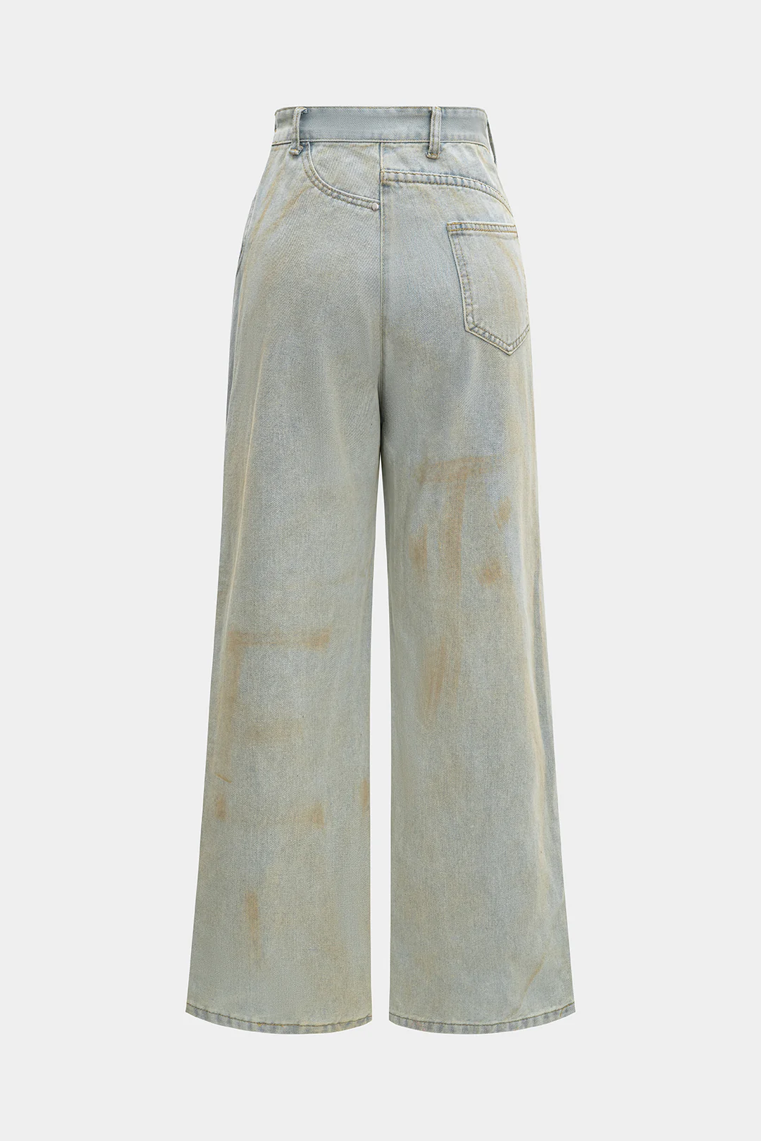 Denim Patchwork Washed Jeans - Flockneti