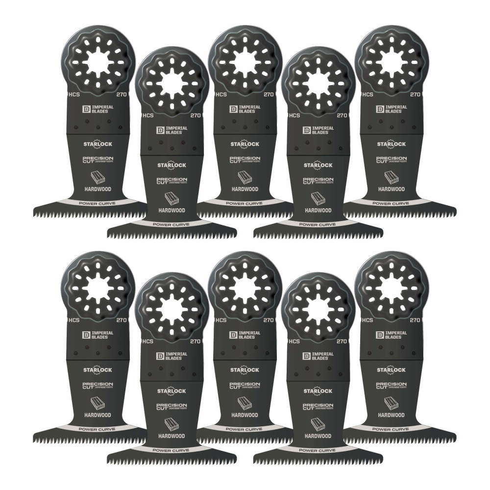 Starlock™ 2-1/2″ Japanese Tooth Power Curve Hardwood Blade, 10PC - Flockneti