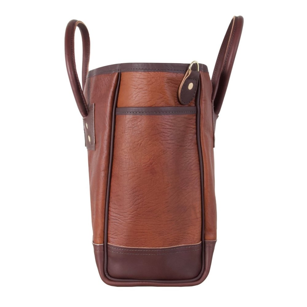 Duluth Pack 24 Liter Capacity Brown Trim Bison Leather Sportsman’s Tote - Flockneti