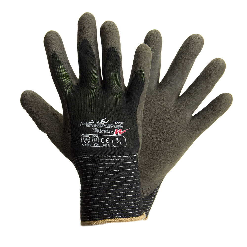Protective Industrial Products PowerGrab Thermo W 13G Poly Shell 10G Acrylic Liner Latex MS Grip Large - Flockneti