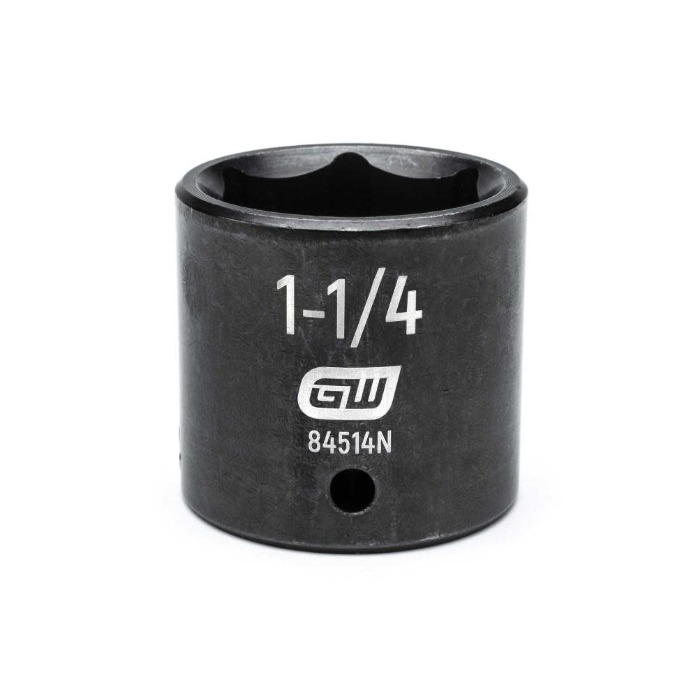 GEARWRENCH 1/2″ Drive 6 Point Standard Impact SAE Socket 1-1/4″ - Flockneti