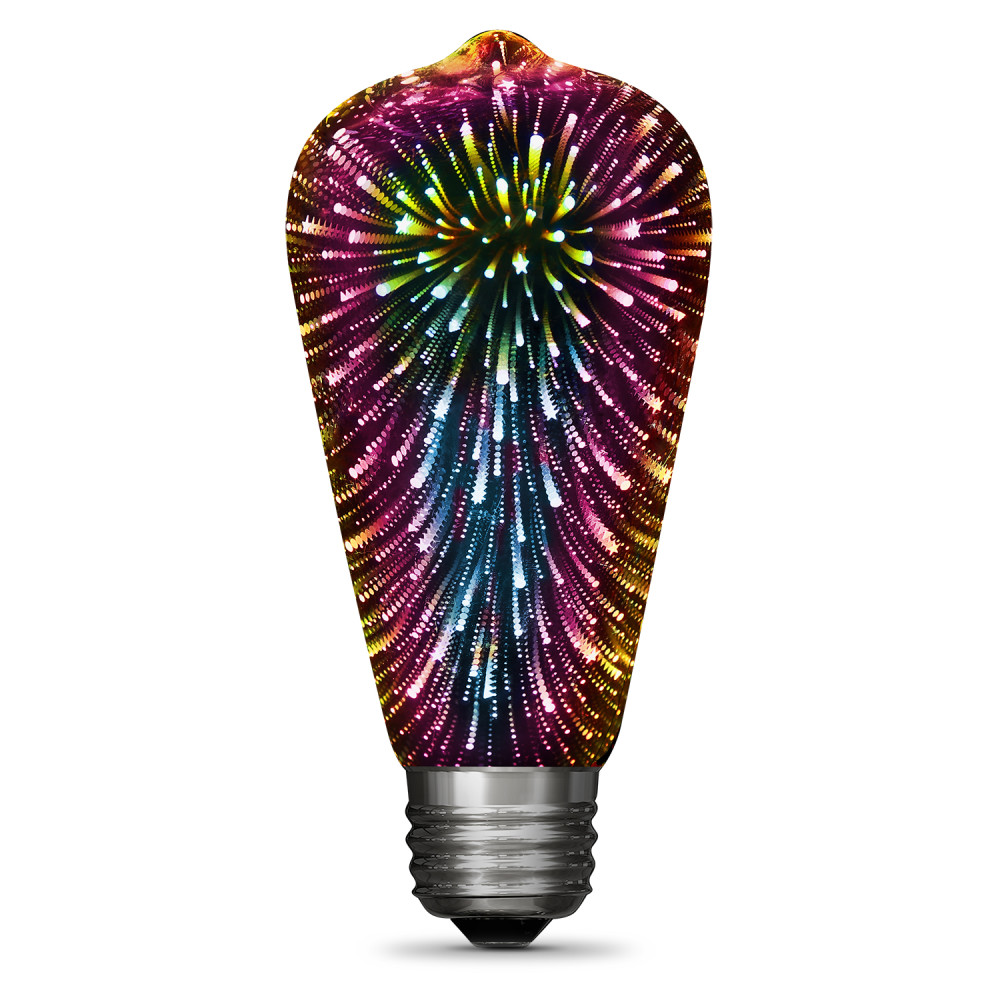 Feit Electric ST19 3D Firework Straight Tapered LED Bulb 1pk - Flockneti