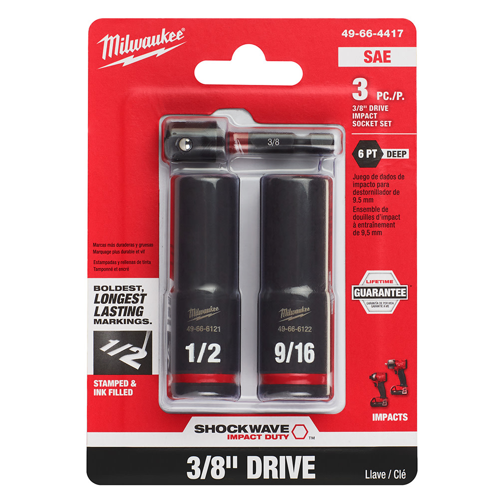 Milwaukee Impactact Socket Tool Set - Flockneti