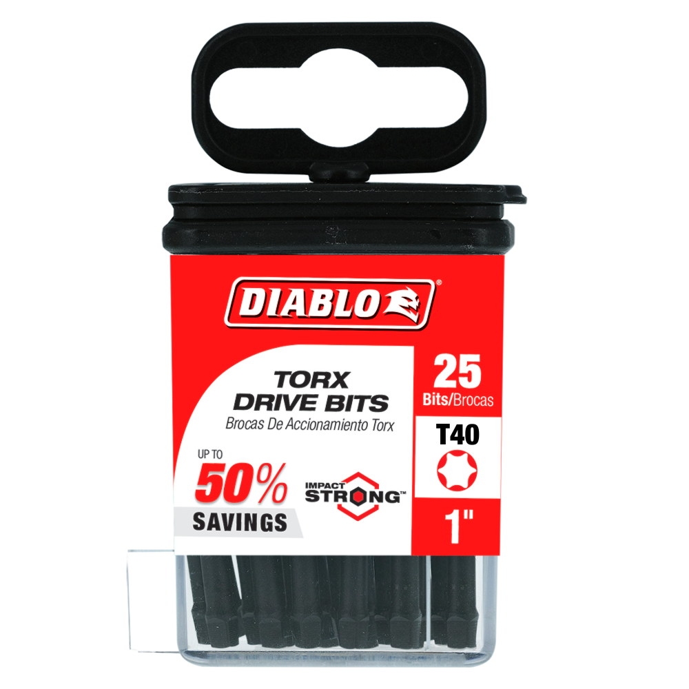 Diablo Tools 1″ #40 Torx Drive Bits 25pk - Flockneti