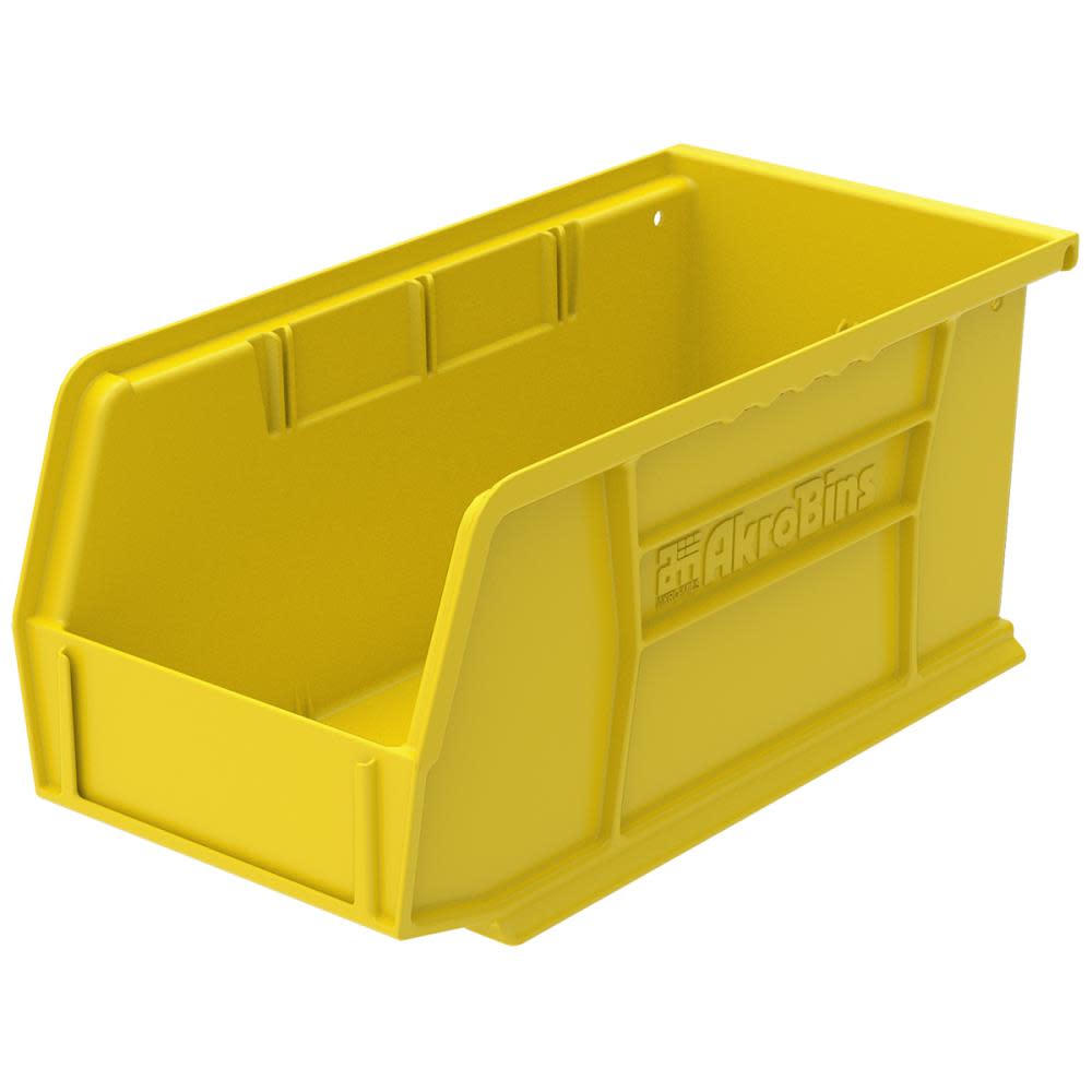Akro-Mils AkroBin 10-7/8In x 5-1/2In x 5In Yellow - Flockneti