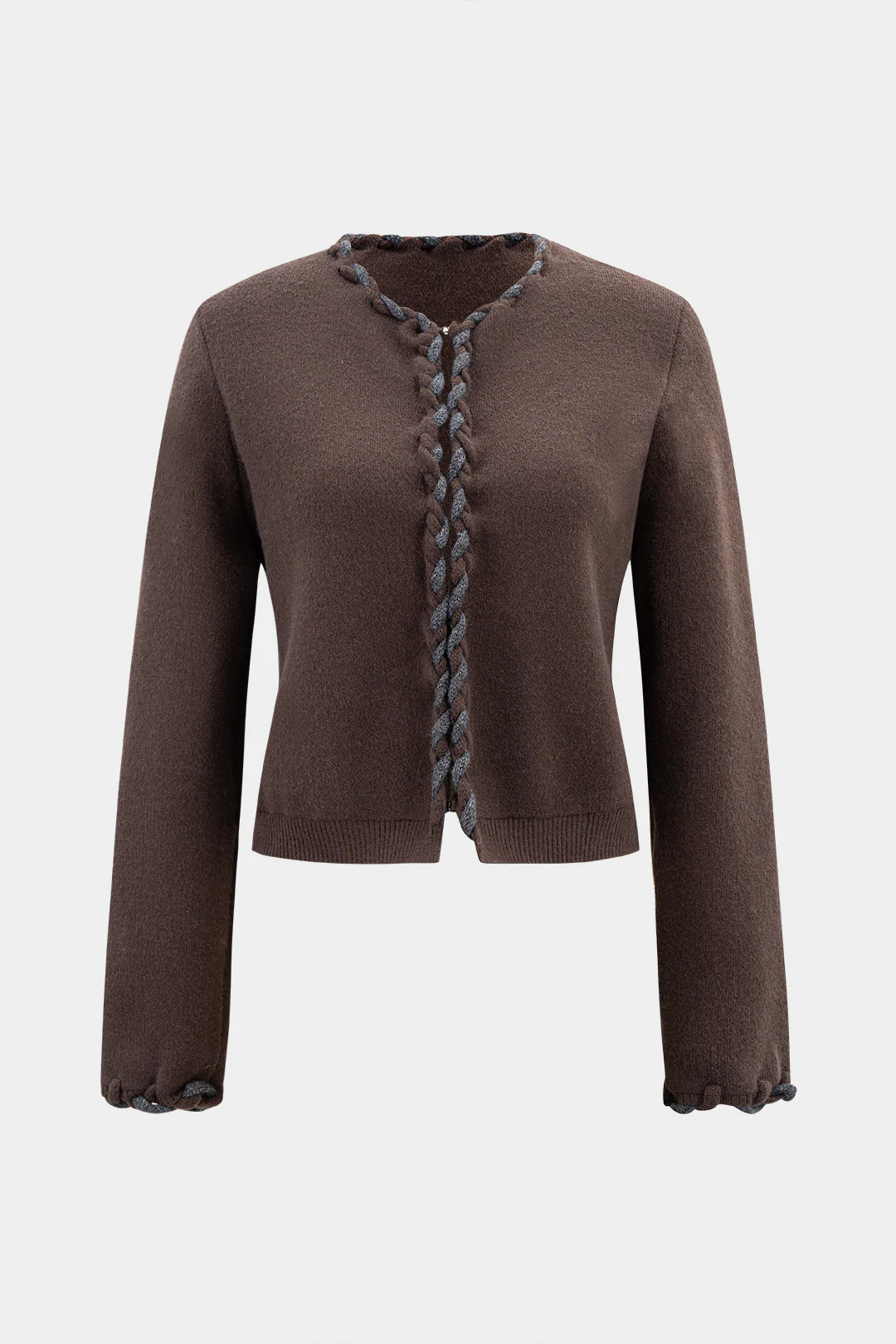 Knit Twist Knot Long-Sleeve Top - Flockneti