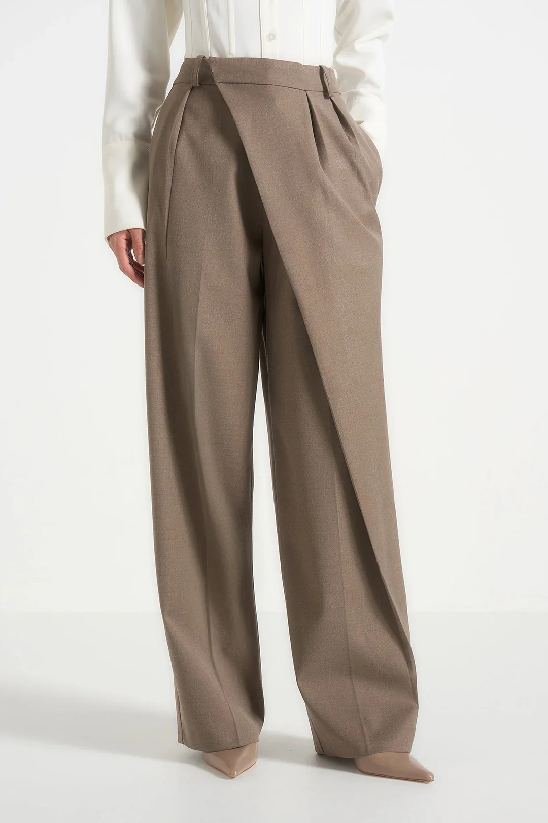 Solid Asymmetrical Pants - Flockneti
