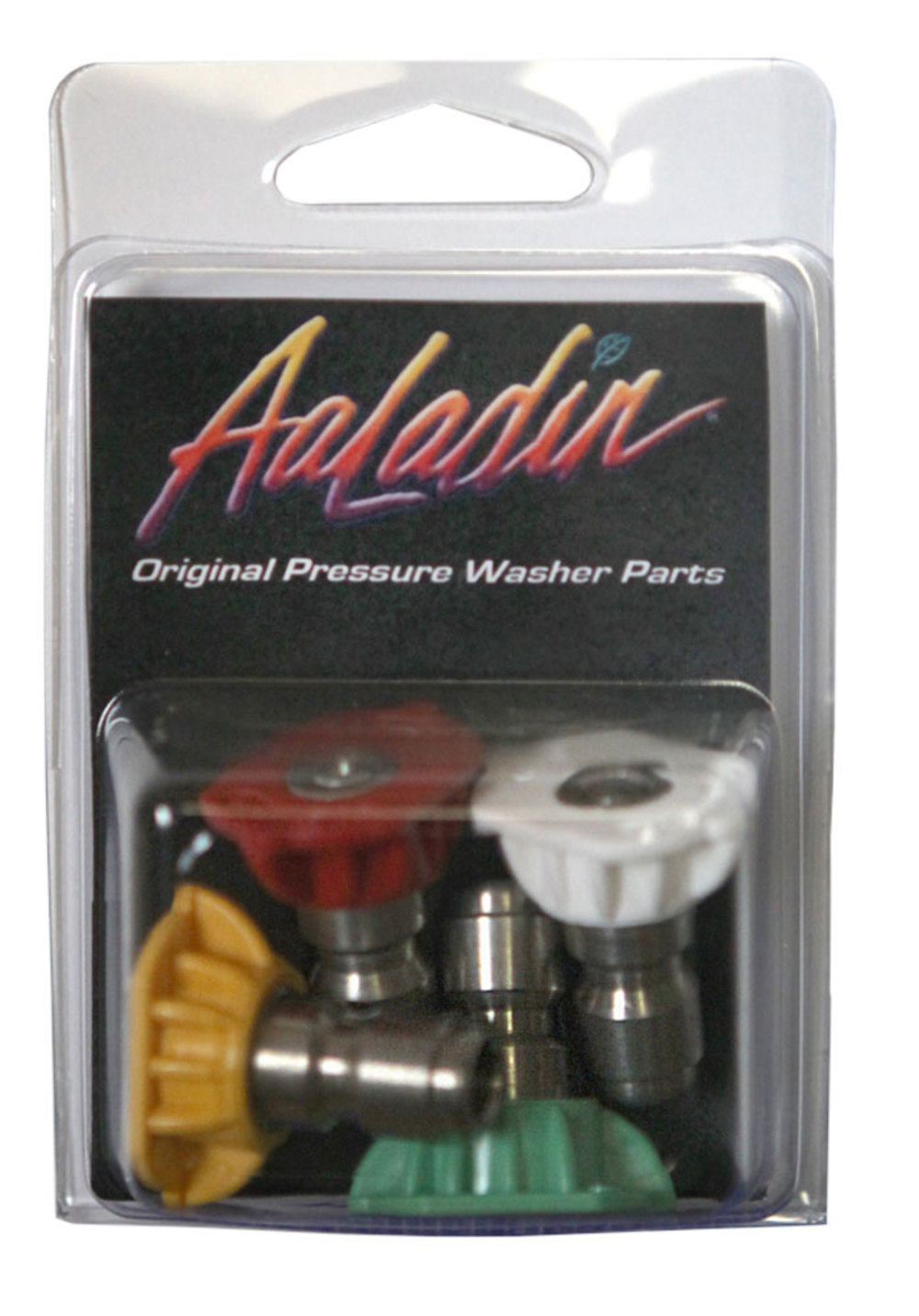 Aaladin Cleaning Systems Pressure Washer Spray Nozzle Kit 4 (Degrees: 0 15 25 40) - Flockneti
