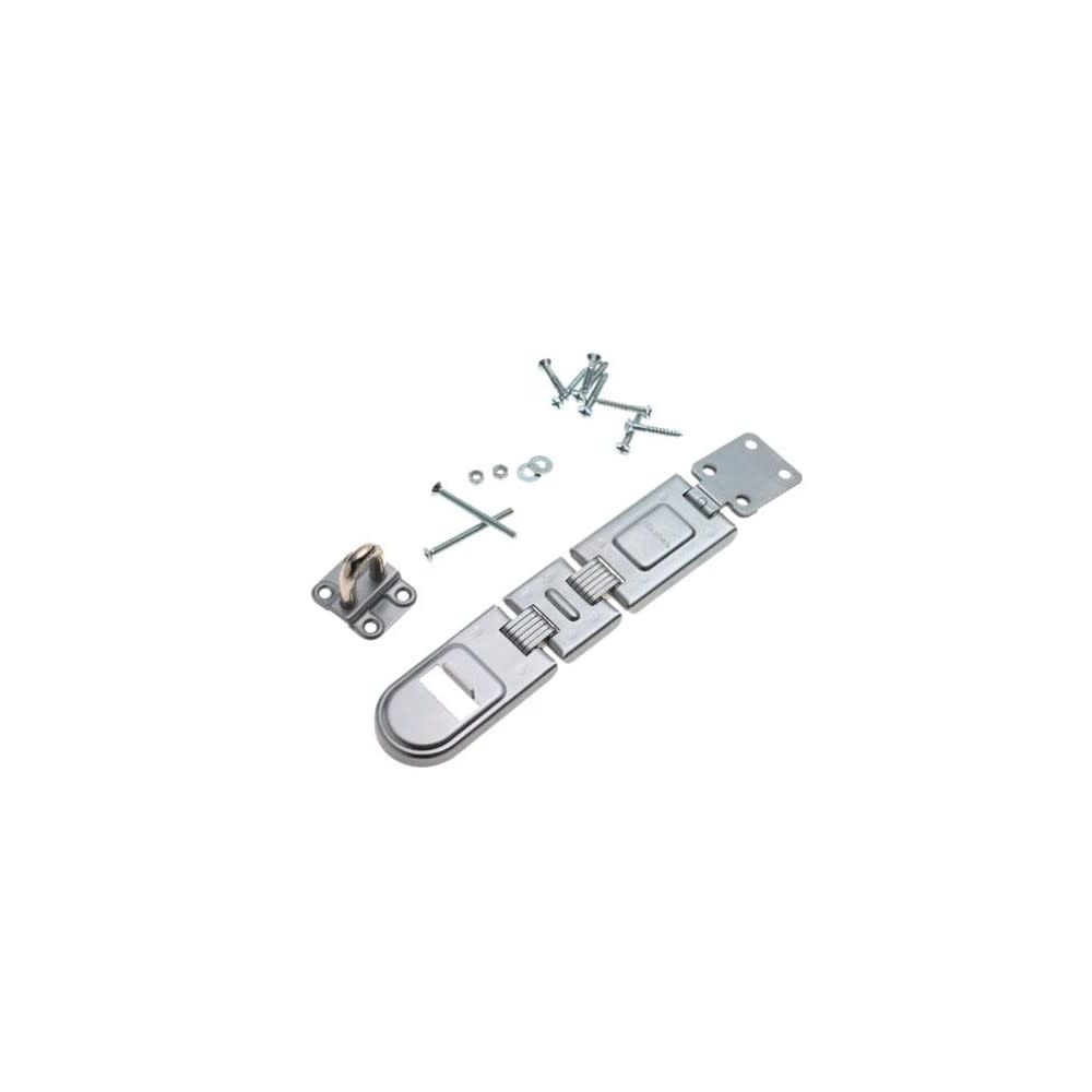 Master Lock Hasp 7 3/4″ Hardened Steel Double Hinge Safety 1pk - Flockneti