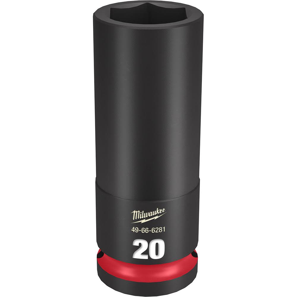 Milwaukee SHOCKWAVE Impact Duty Socket 1/2″ Drive 20MM Deep 6 Point - Flockneti