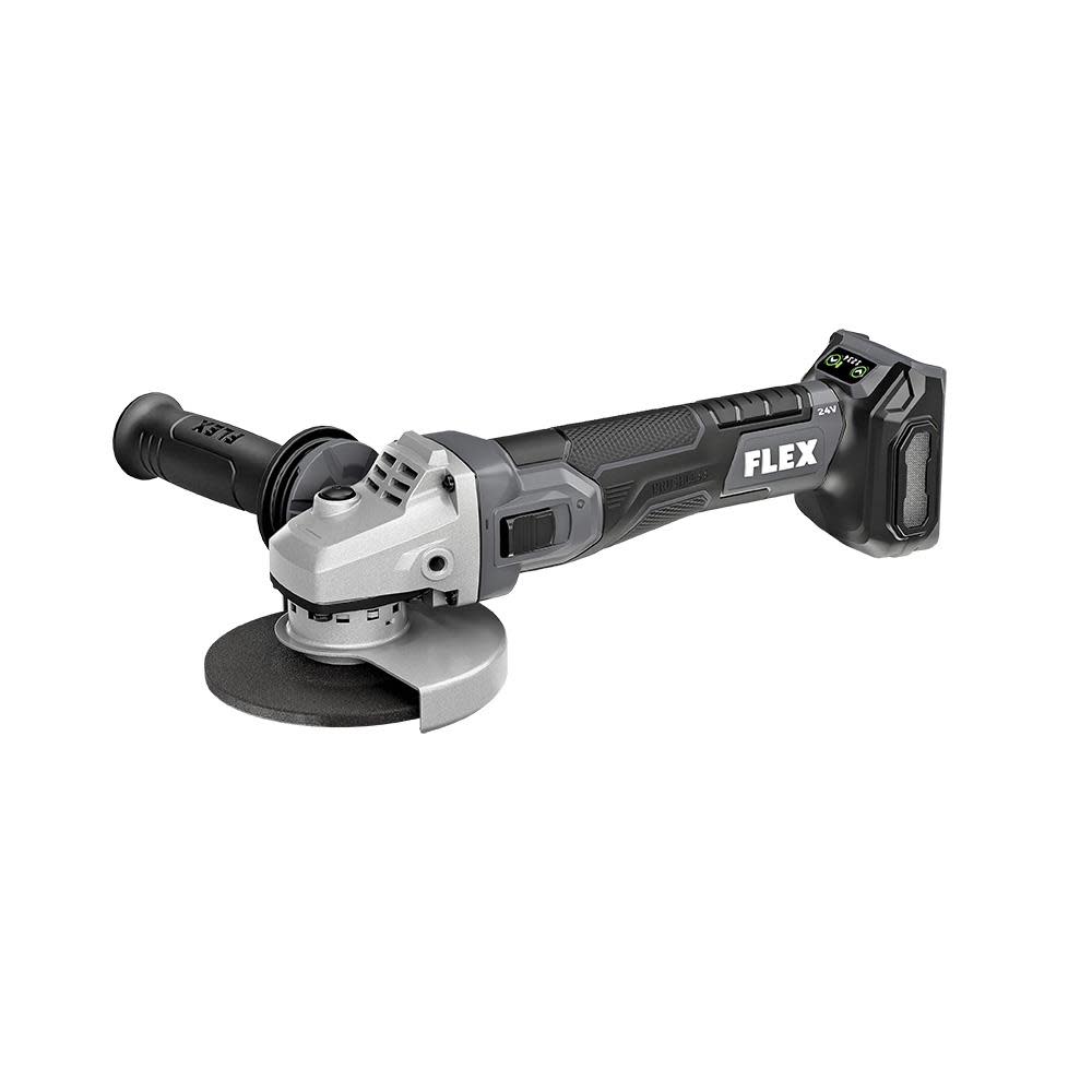 FLEX 24V 5-IN. VARIABLE SPEED ANGLE GRINDER WITH SIDE SWITCH TOOL ONLY - Flockneti