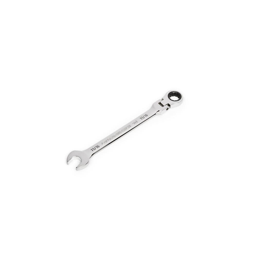 GEARWRENCH 11/16″ 90T 12 Point Flex Head Ratcheting Combination Wrench - Flockneti