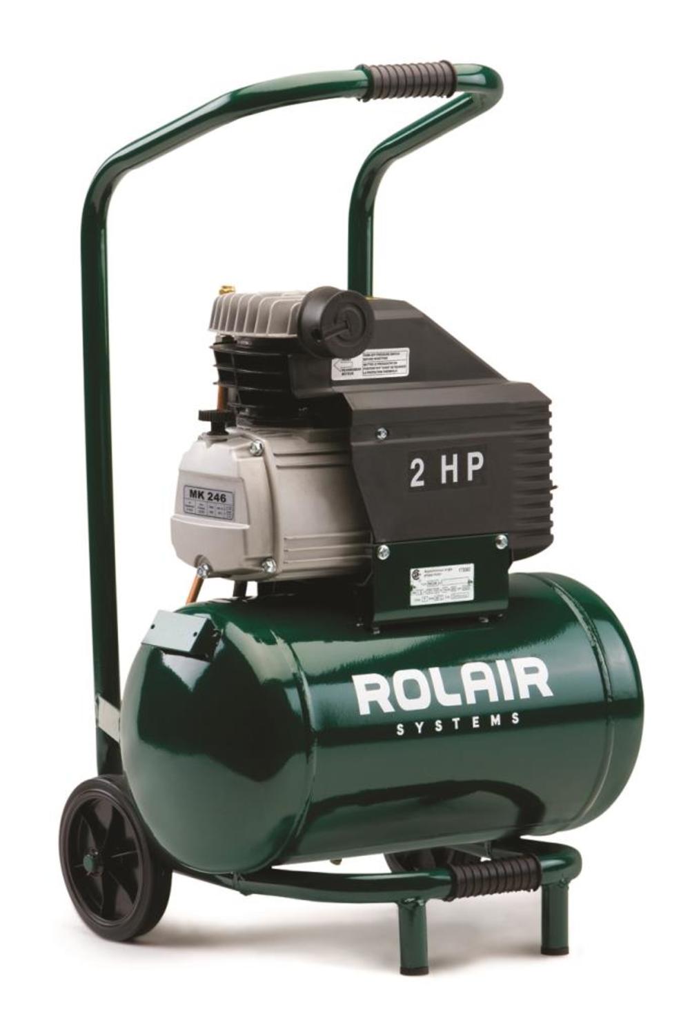 Rolair 2 HP (115V) 4.1 CFM90PSI 5.3 Gall Cart Compressor - Flockneti