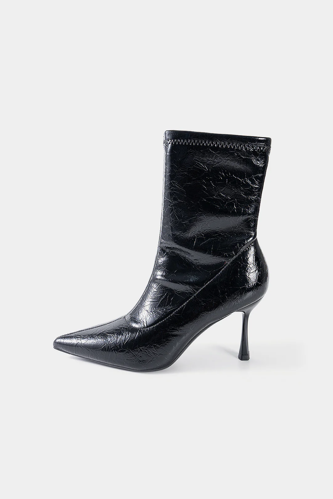 Pointed Toe Ankle Boots - Flockneti