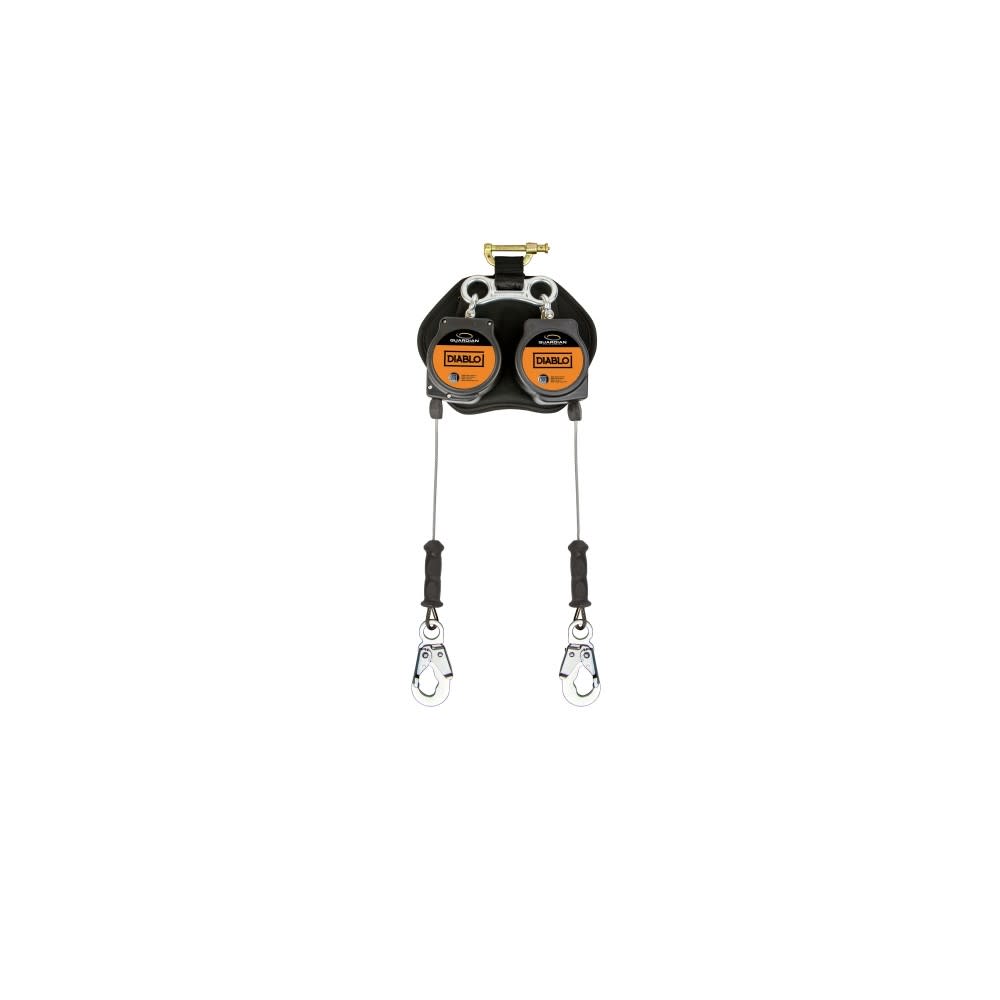 Guardian Fall Protection 8′ Self-Retracting Lifeline with Aluminum Snap Hook - Flockneti