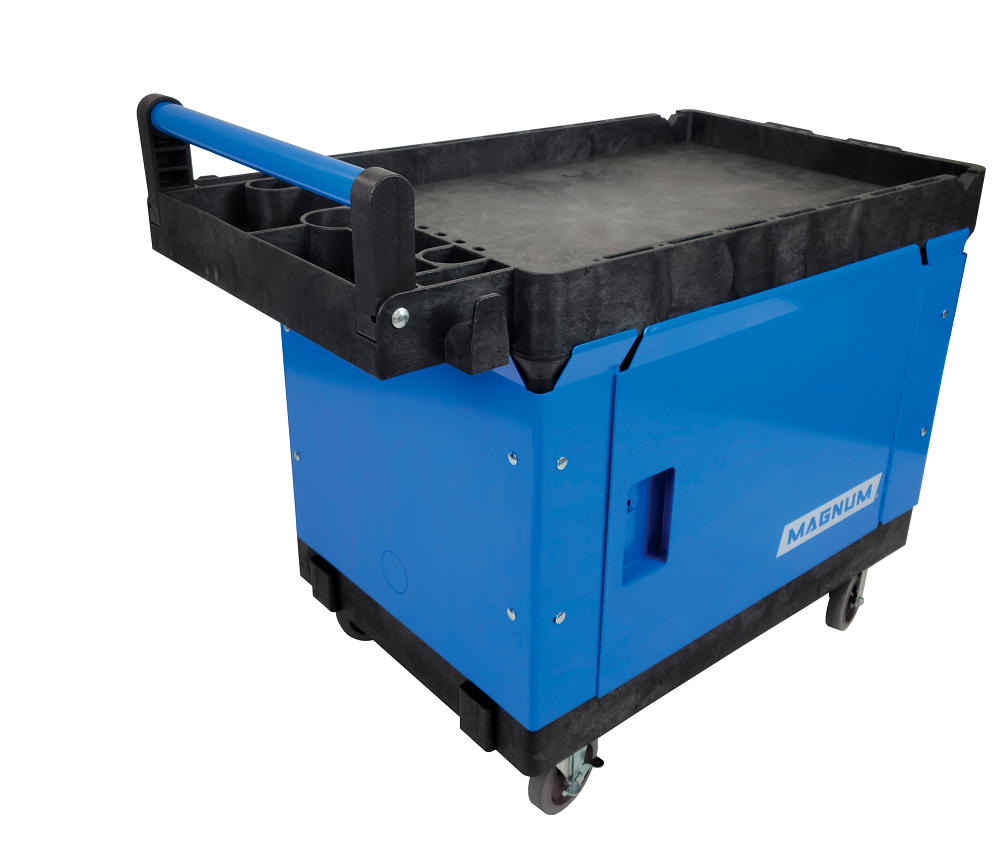 Magnum Tool Group Pro Series Service Cart 4426 with 5″ HD Casters & Vault - Flockneti