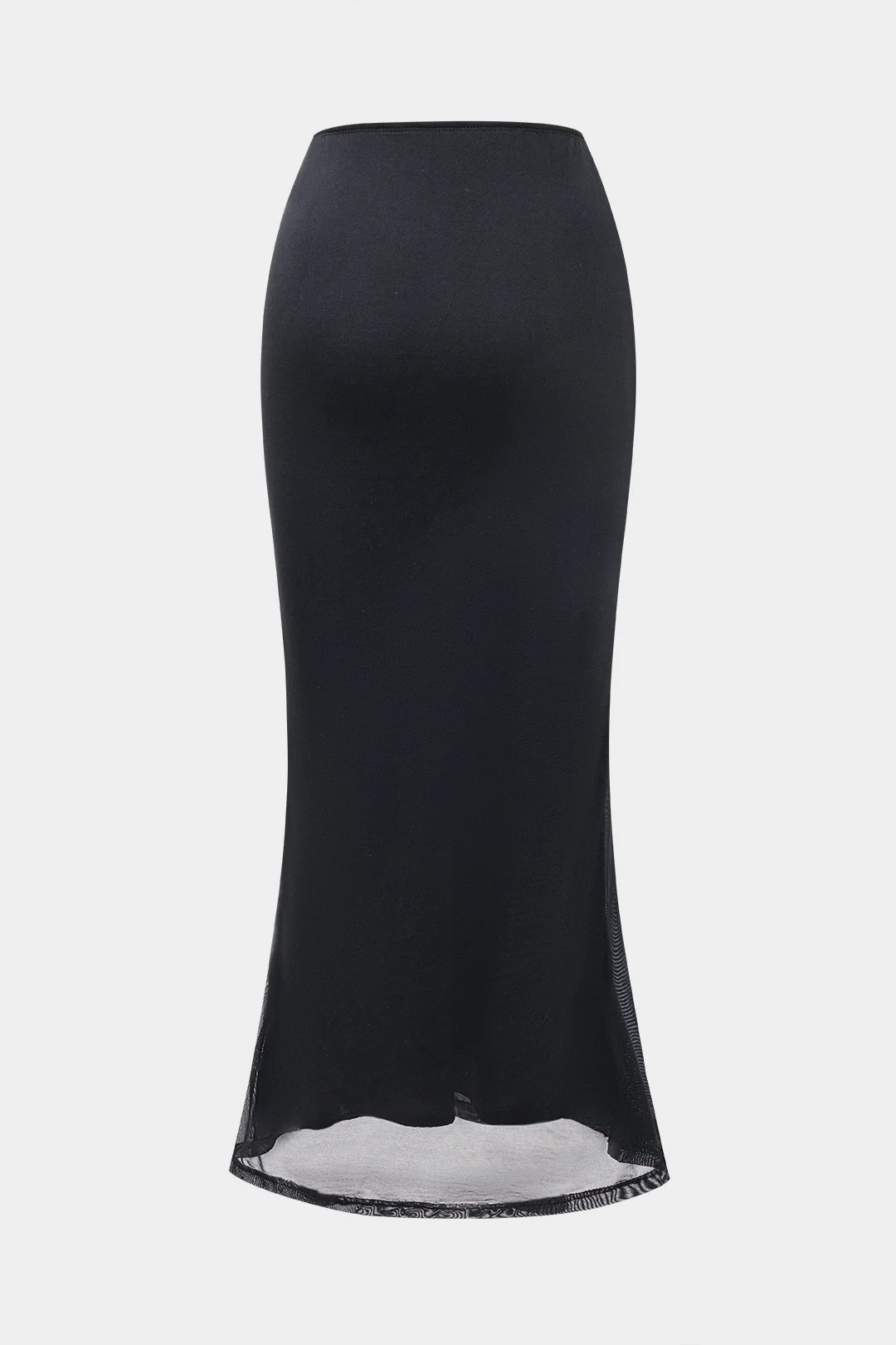 Mesh Floral Print Low Waist Skirt - Flockneti