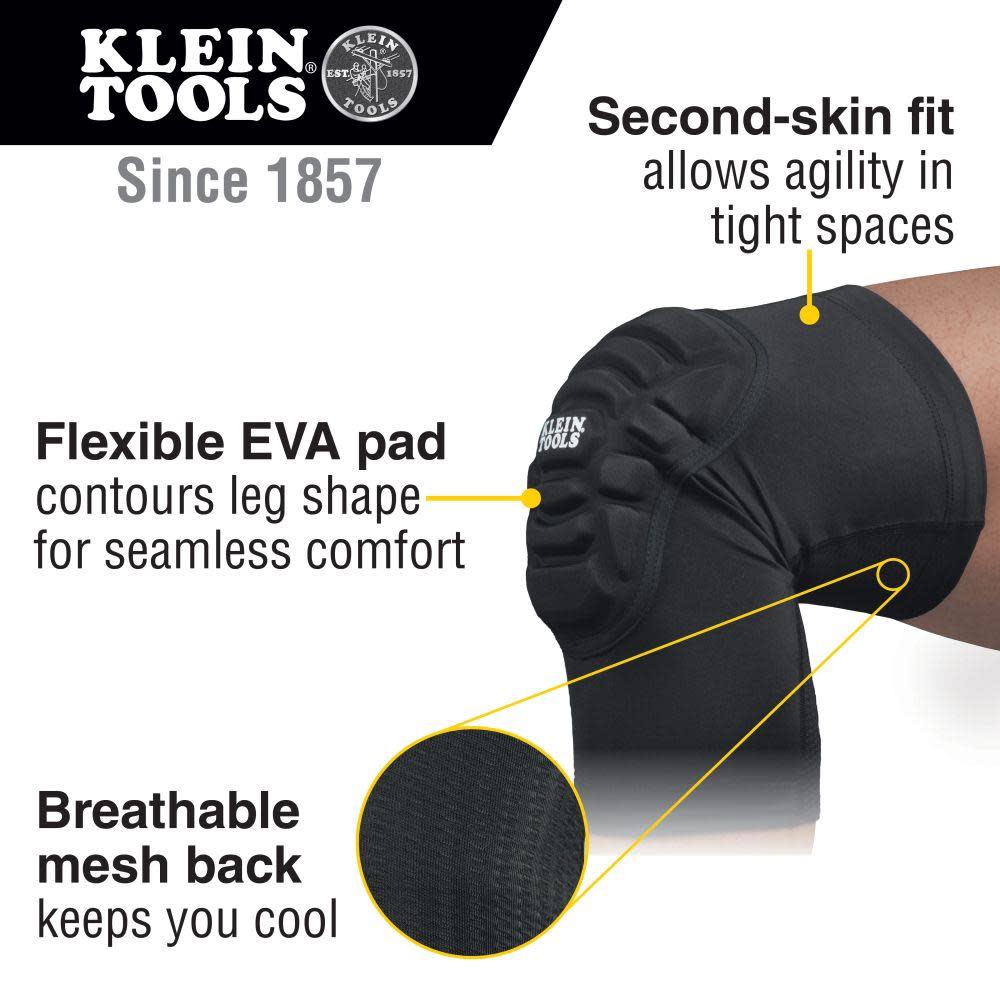 Klein Tools Lightweight Knee Pad Sleeves L/XL - Flockneti